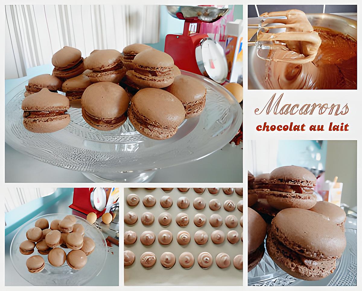 recette Macarons au chocolat au lait