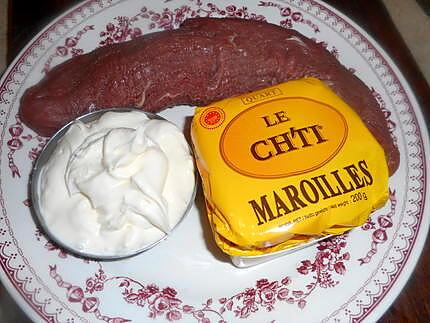 recette steak de merlan sauce au maroilles