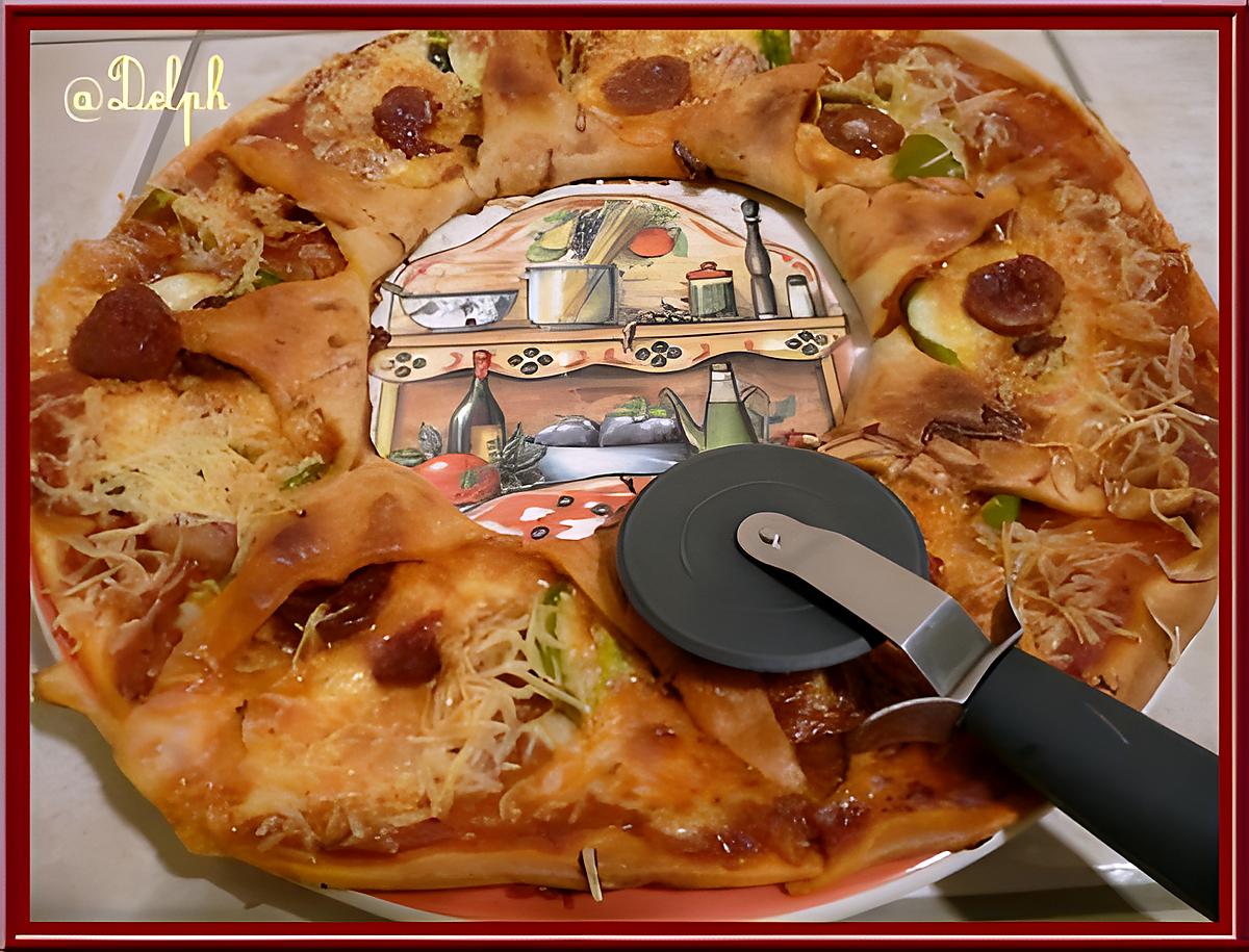 recette Pizza soleil au chorizo