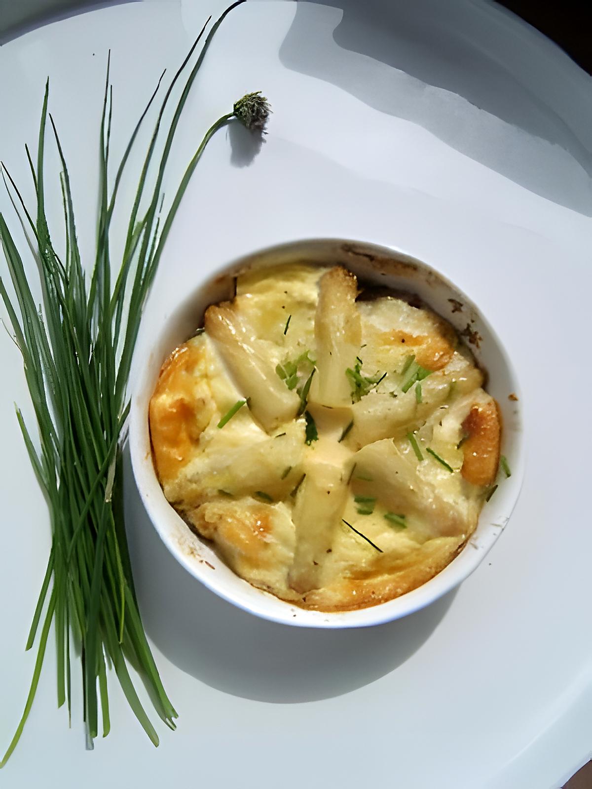 recette Clafoutis aux asperges blanches