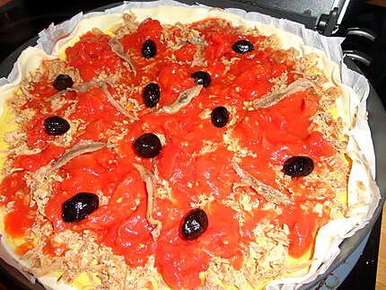 recette TARTE au oignons frits