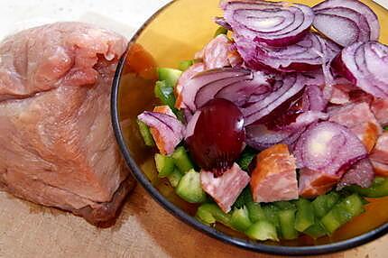 recette Roti de porc à la Méditerranéenne en passant par Montbéliard