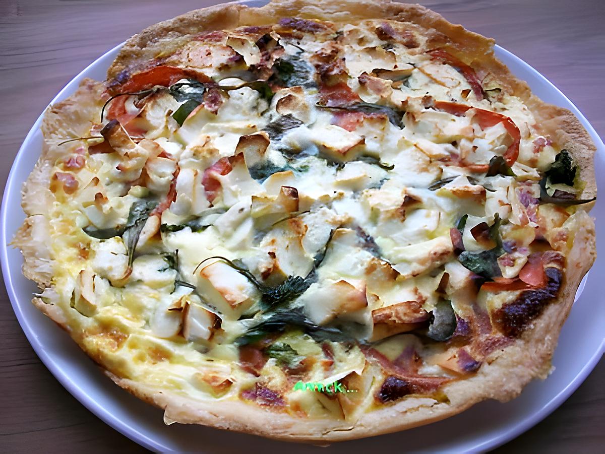 recette Tarte Feta-Tomate-Roquette
