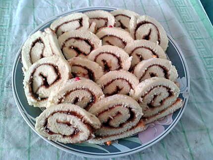 recette Biscuit roulé a la fraise