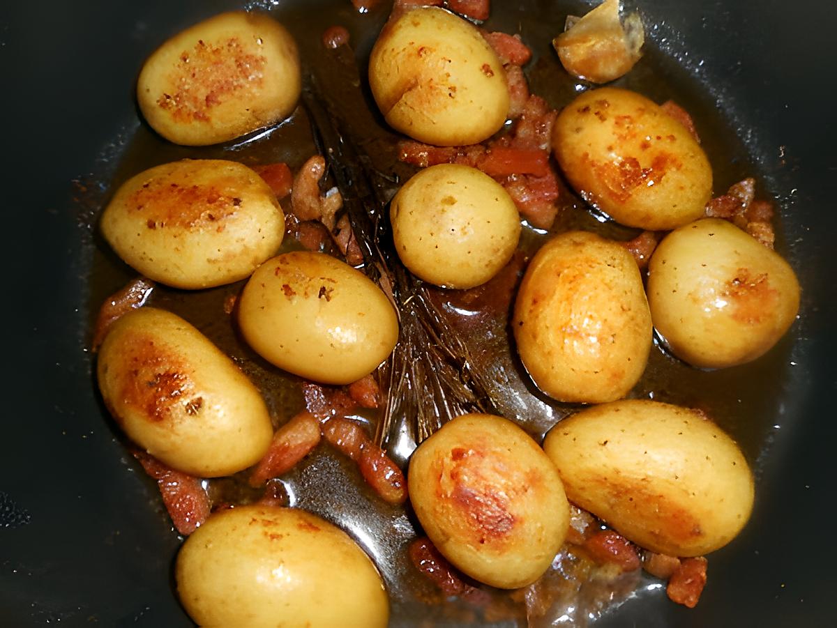recette cocotte de pommes de terre aux lardons