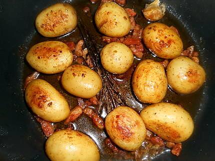 recette cocotte de pommes de terre aux lardons