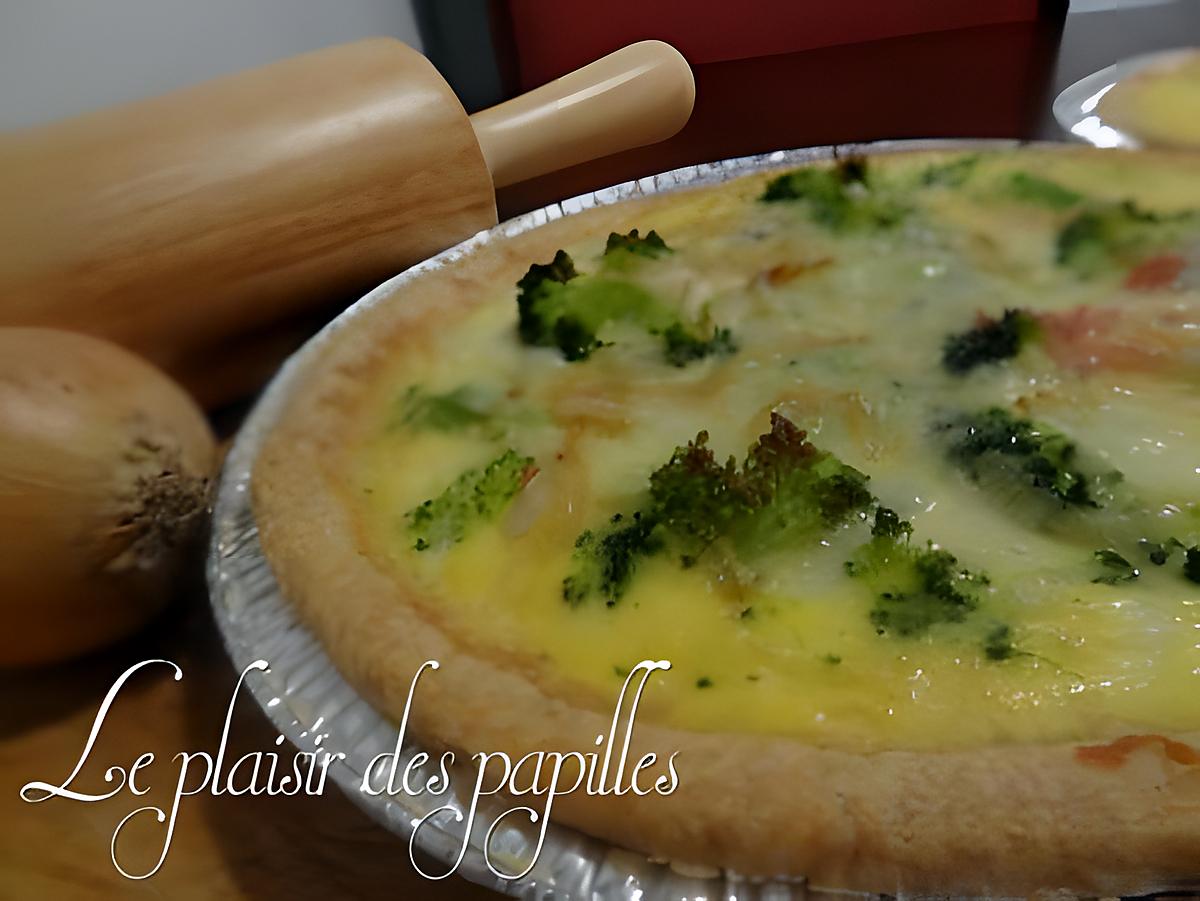 recette ~Quiche au jambon et au brocoli~