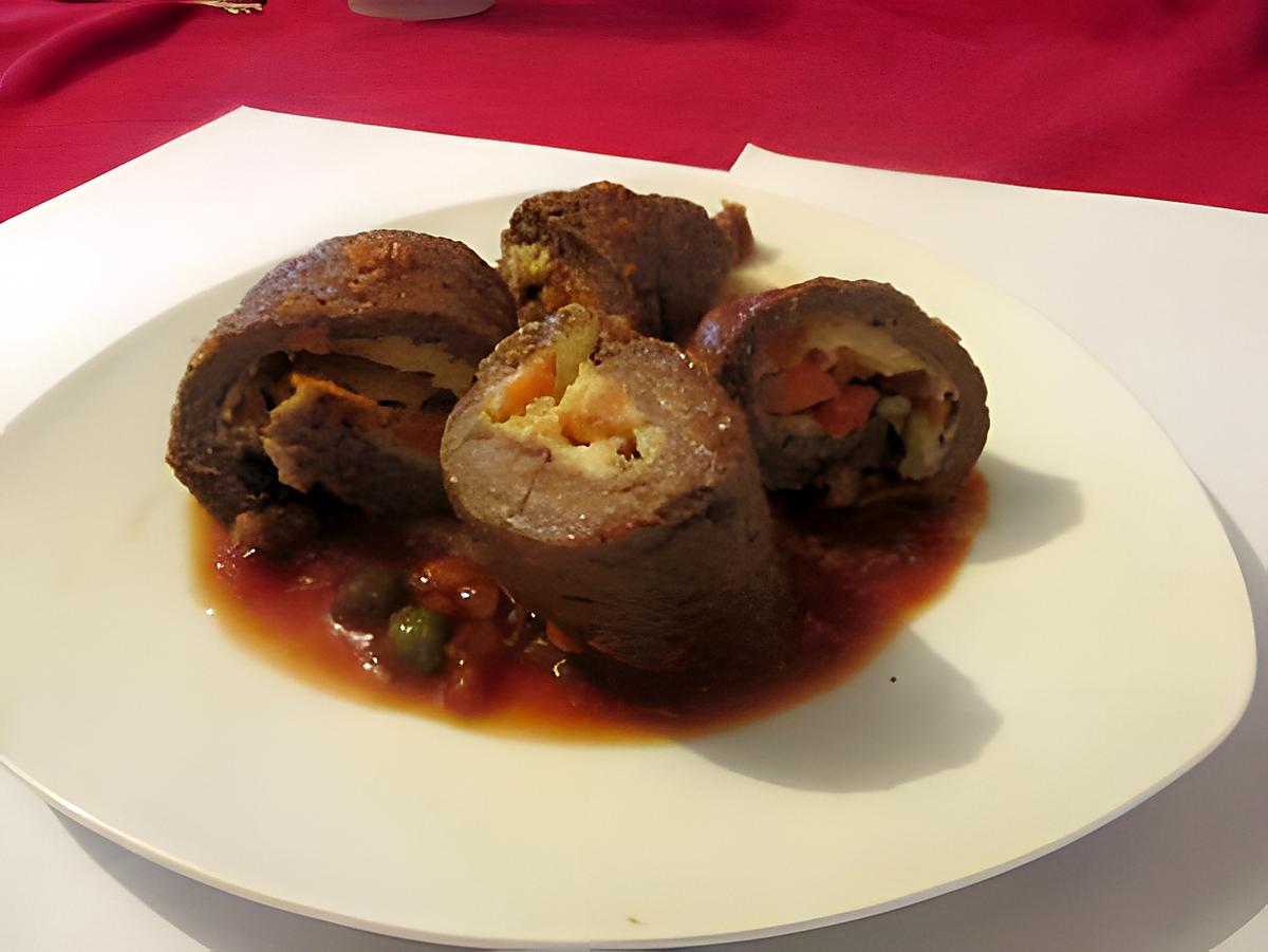 recette Roulade de boeuf facon bourguignon