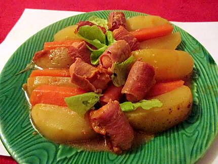 recette Ragout de knackies au jambon cru (clin d'oeil Amour de cuisine)