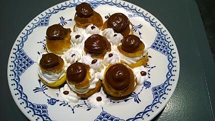 recette chouquette à la chantilly /chocolat