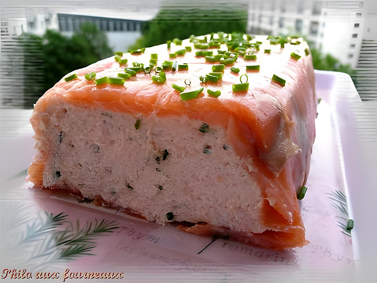 recette Terrine aux deux saumons