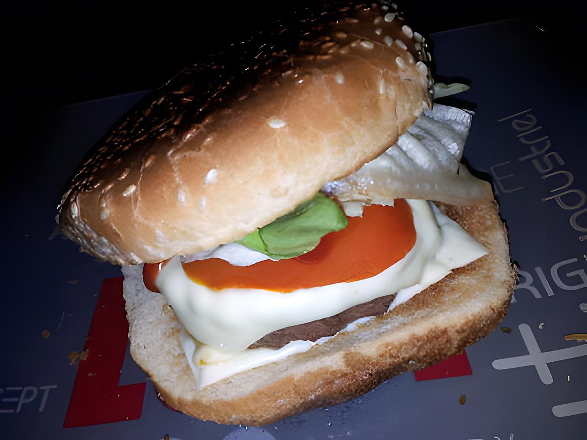 recette Burger tomates mozzarella