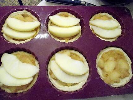 recette Tartelettes aux pommes et crumble