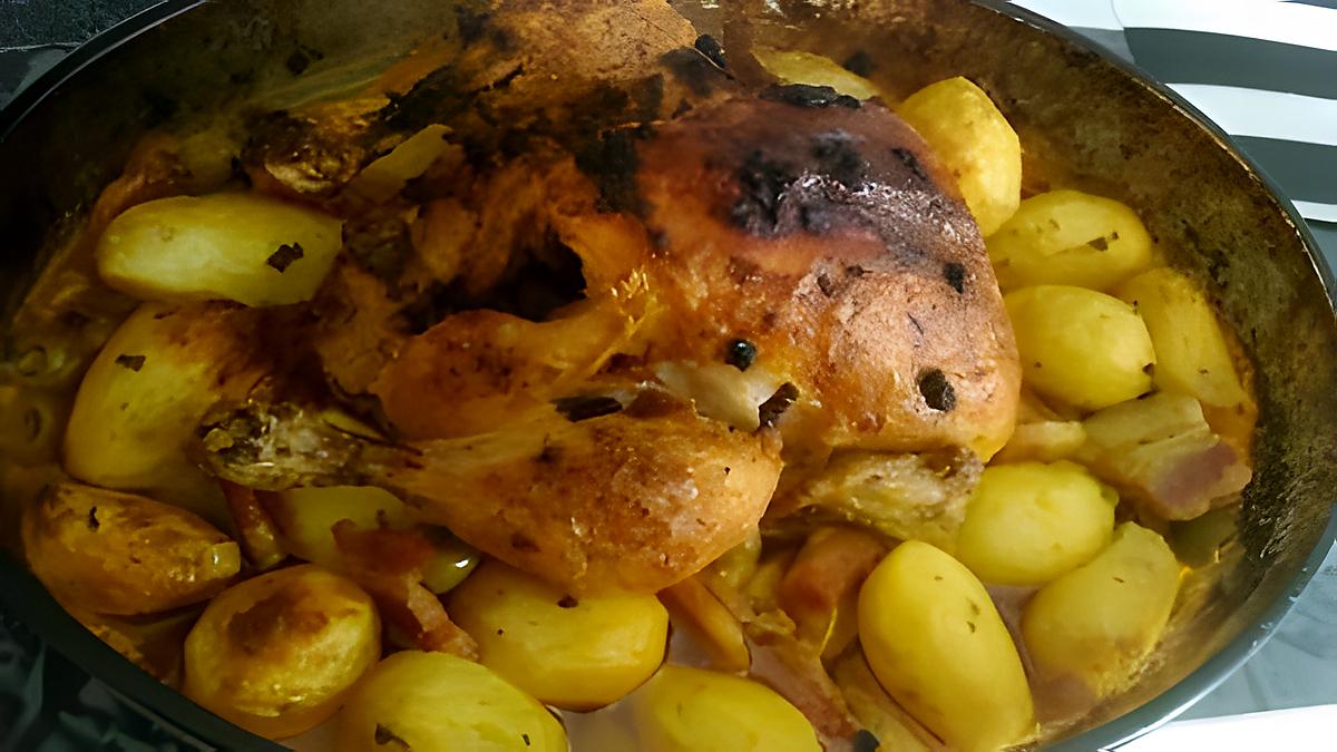 recette Poulet rôti olive citron