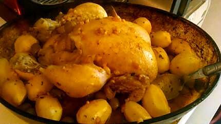 recette Poulet rôti olive citron