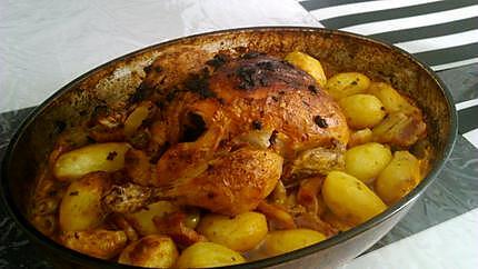 recette Poulet rôti olive citron