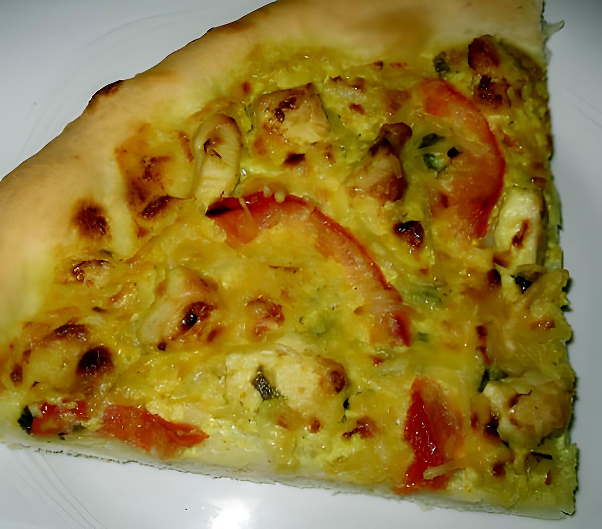 recette Pizza Poulet Curry