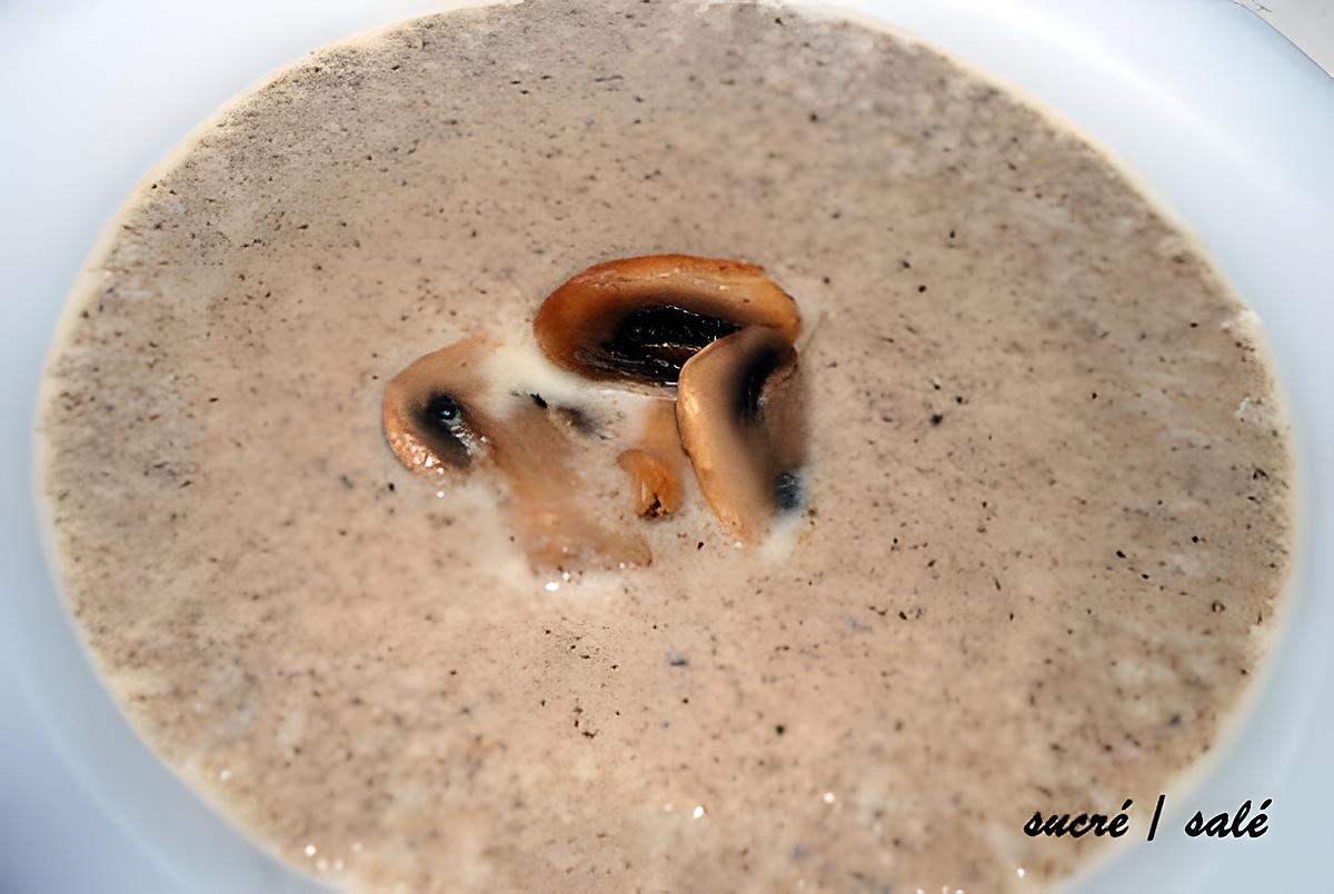 recette Velouté de champignons