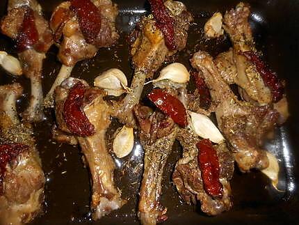 recette Manchons de canard confits et toasts au foie gras