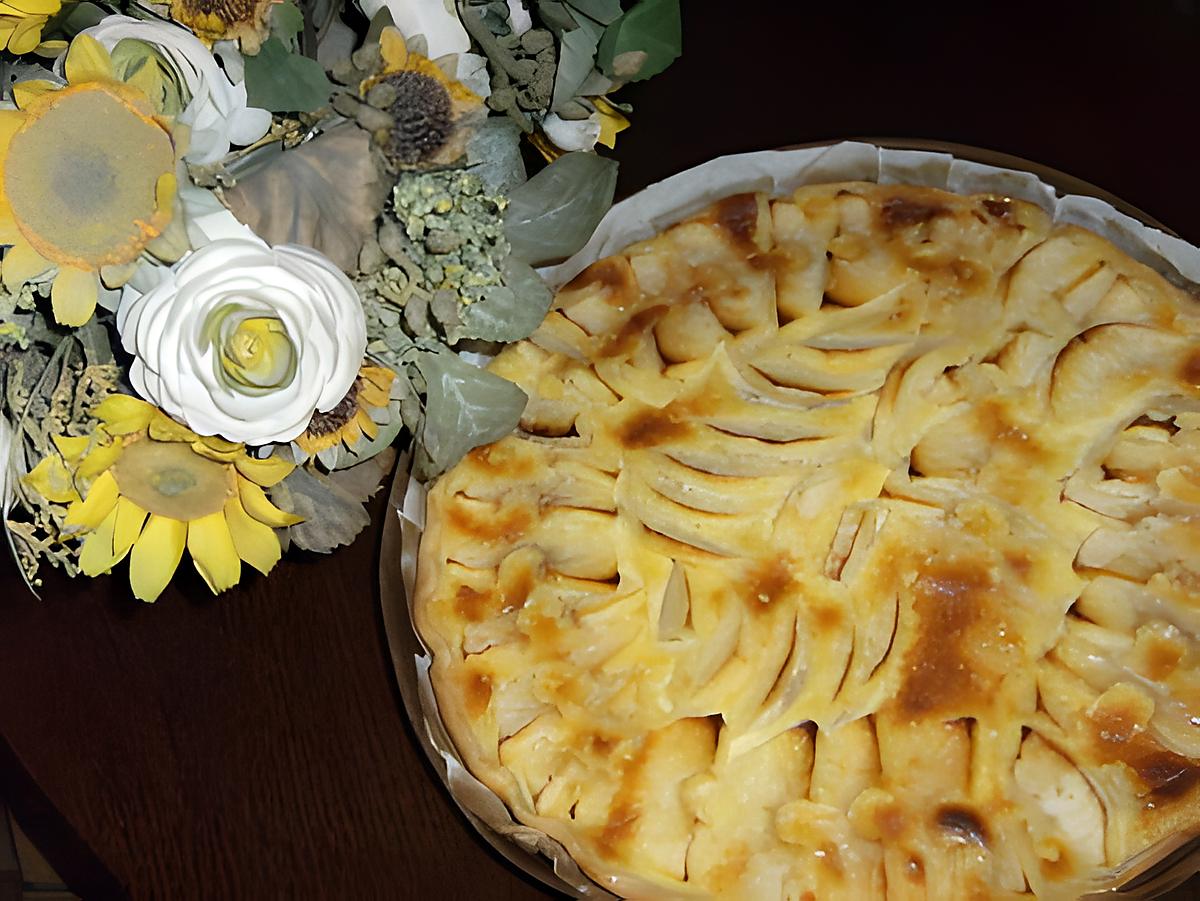 recette Tarte aux pOmmes à l'alsacienne