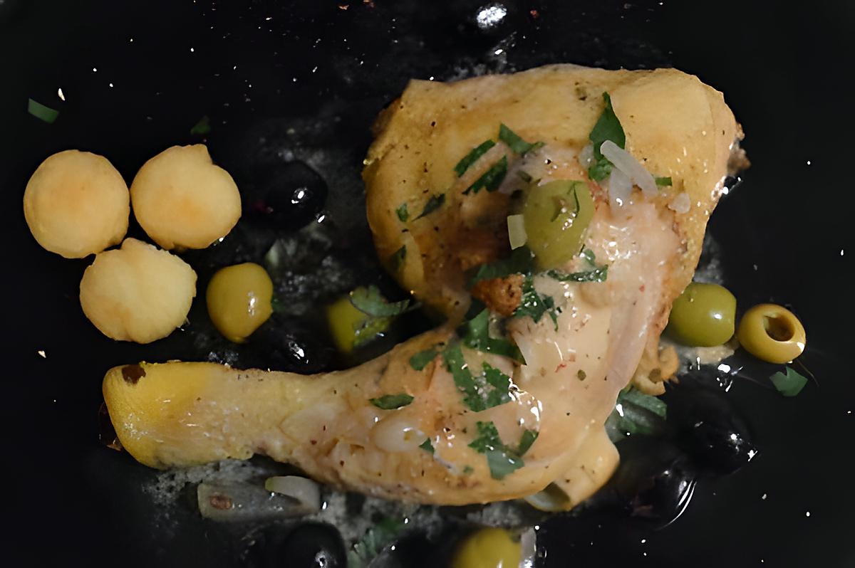 recette cuisses de poulet aux olives