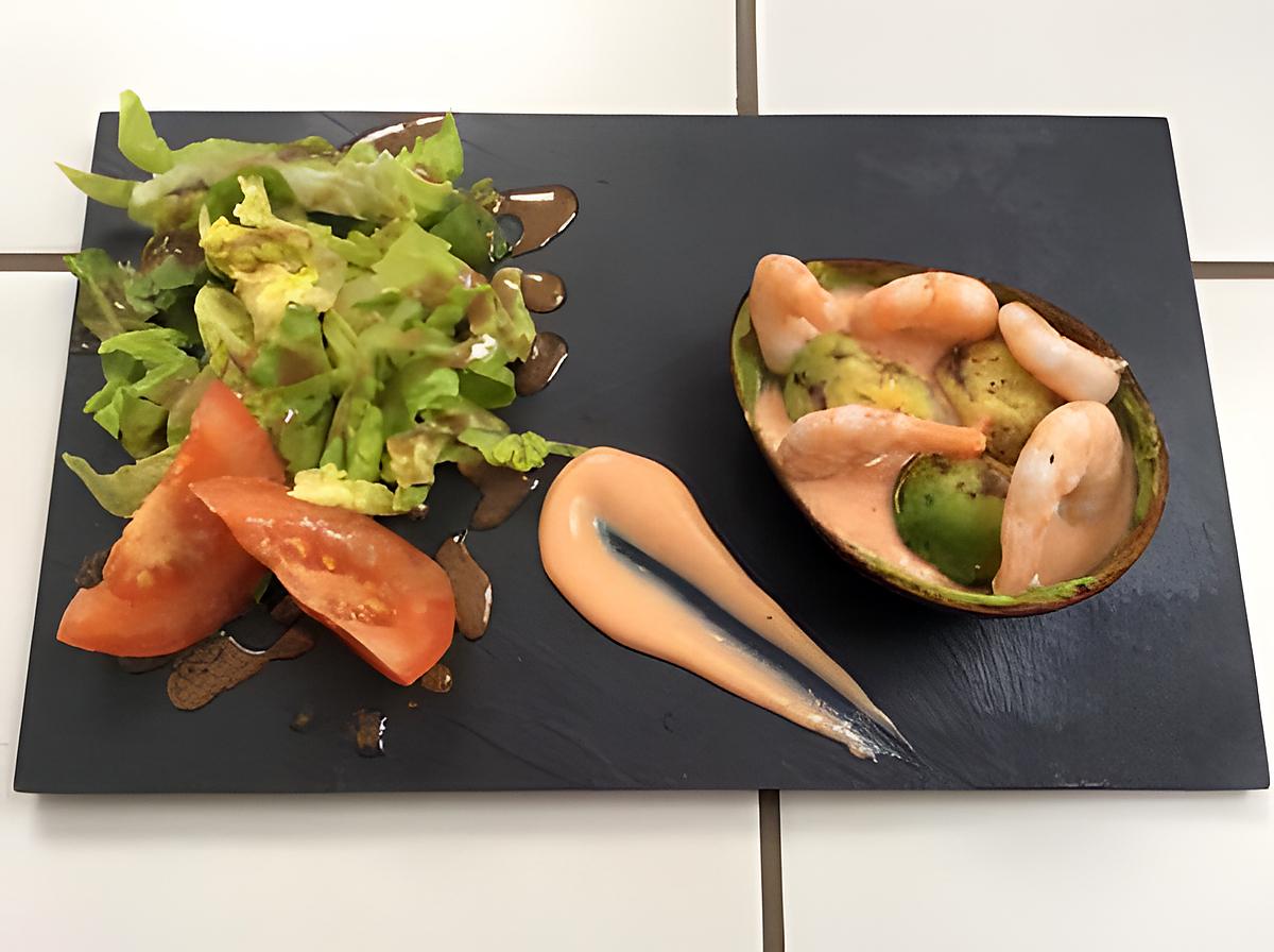 recette billes d'avocat, sauce rose