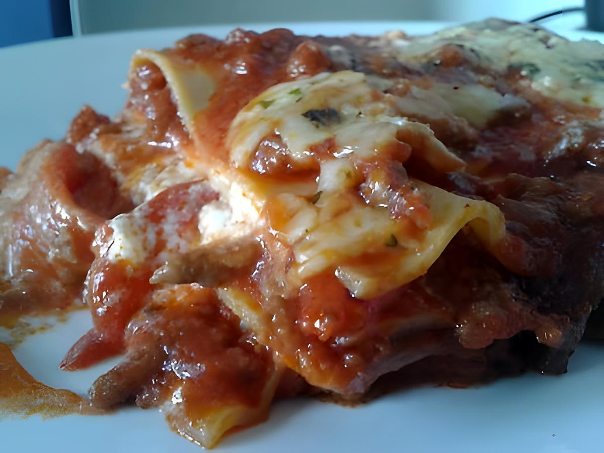 recette lasagne à la bolognaise et poivrons grillés