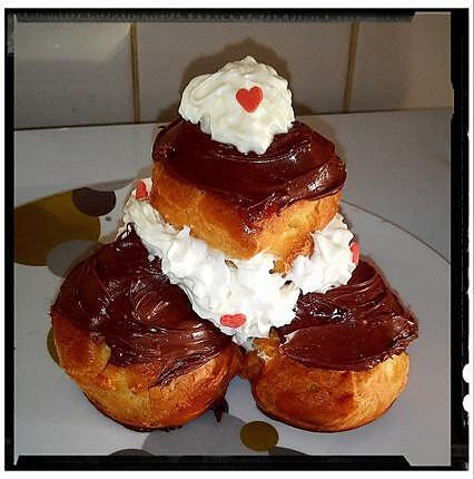 recette choux à la chantilly et nutella