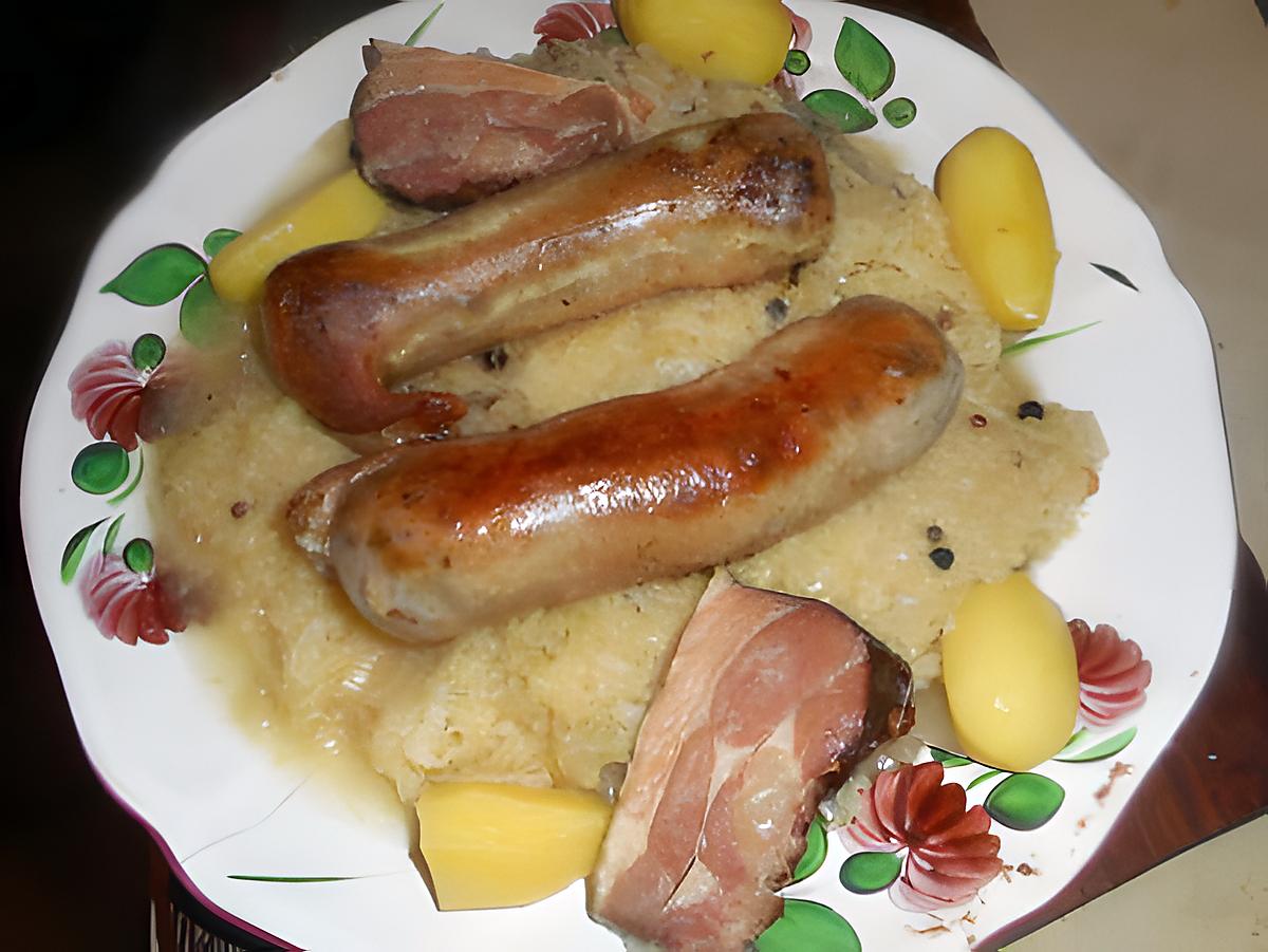 recette Andouillettes de troyes a la choucroute