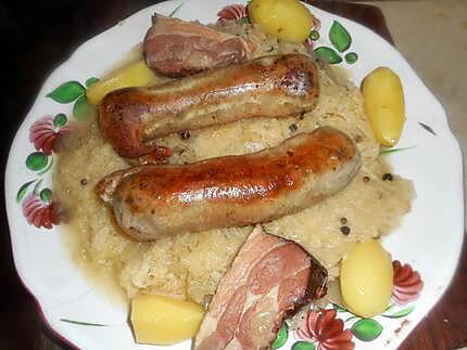 recette Andouillettes de troyes a la choucroute