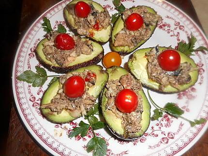 recette Avocat aux sardines