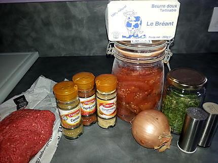recette Boulettes de Boeuf à la sauce tomates