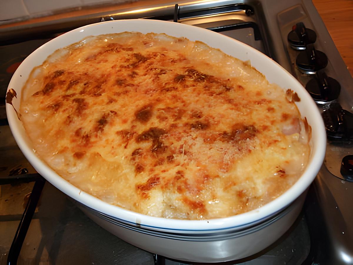 recette Gratin de chou-fleur aux saucisses