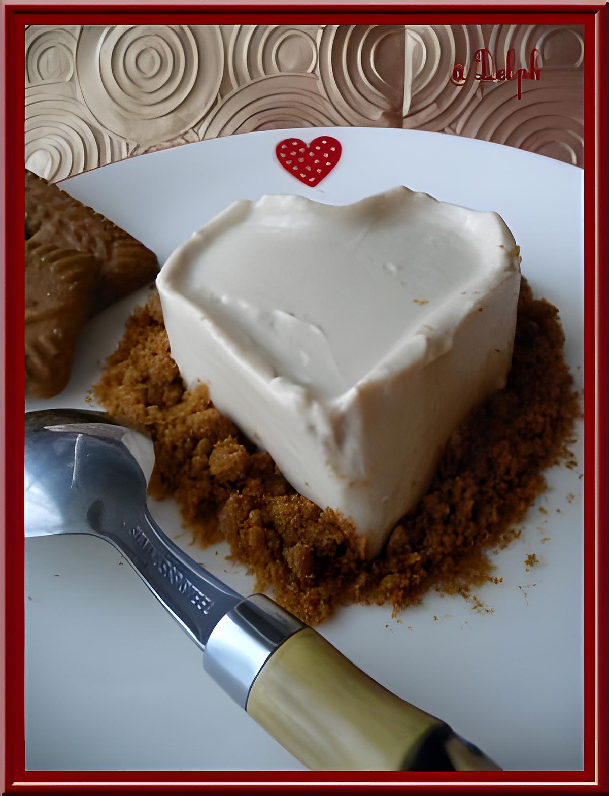 recette Panna cotta à la pâte de spéculoos.