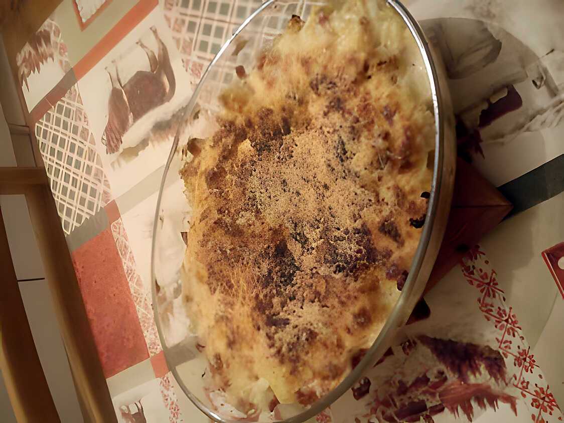 Choux-fleurs à la béchamel gratinés au four