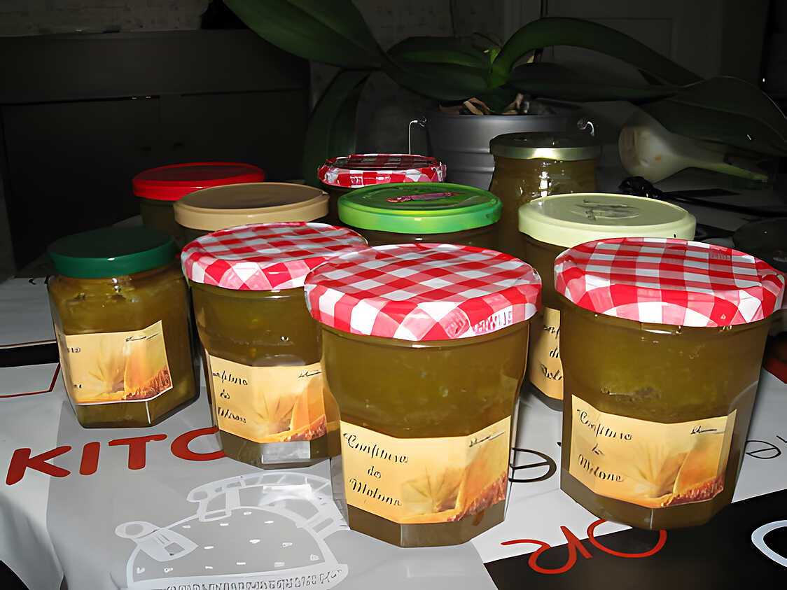 Recette de Confiture de melon d'eau vert, citrons et oranges