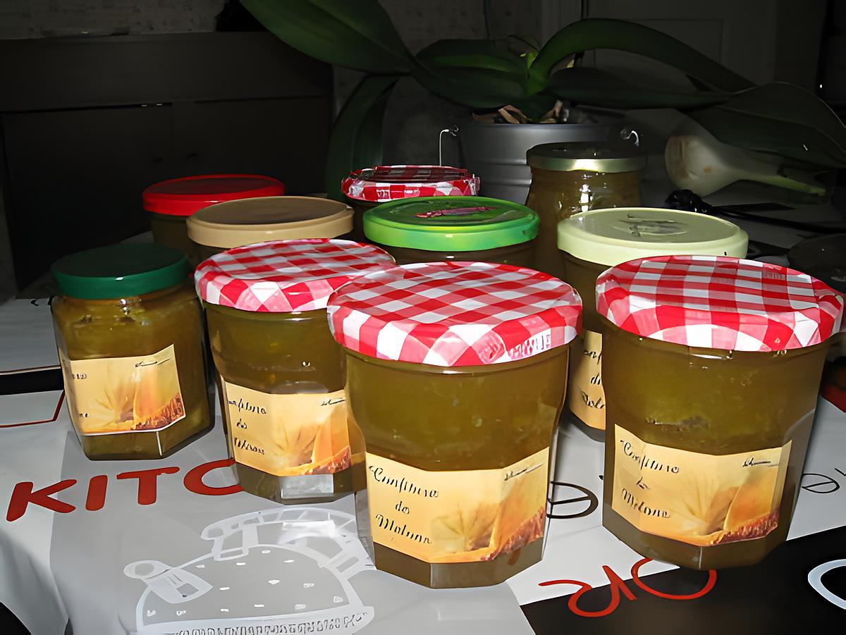 recette Confiture de melon d'eau vert, citrons et oranges