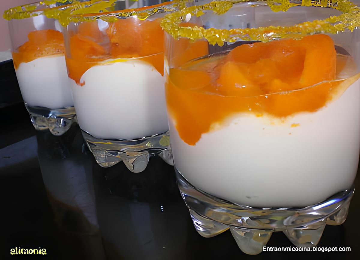 recette VERRINES D'ABRICOTS AU YAOURT