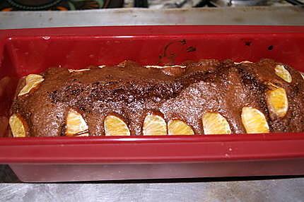 recette Gâteau au chocolat et mandarines à la crème au citron