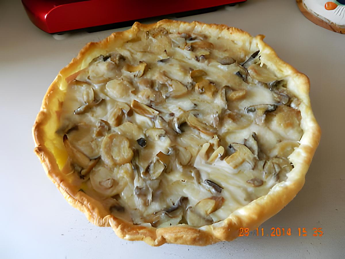 recette Tarte aux boudins blancs