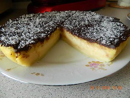 recette Gâteau magique à la noix de coco