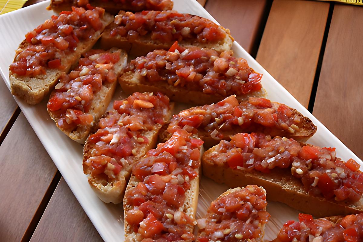 recette Bruschetta aux tomates