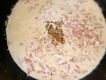 recette Truites creme aux petits lardons