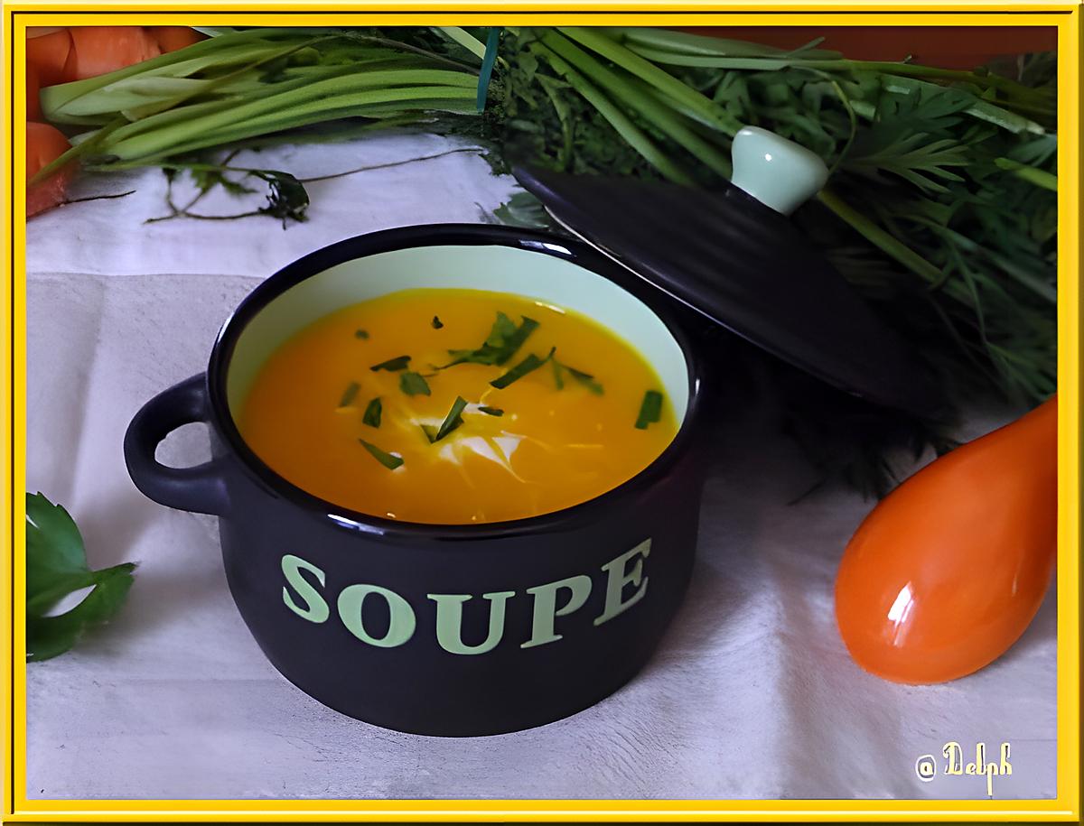 recette Velouté de carottes, gingembre et orange