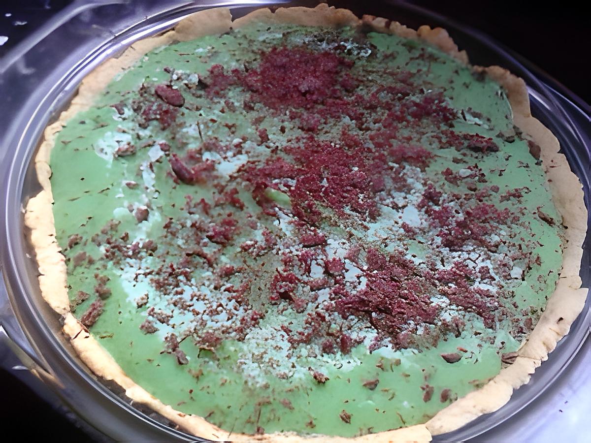 recette tarte ludique à la menthe, grenadine et à l'orange