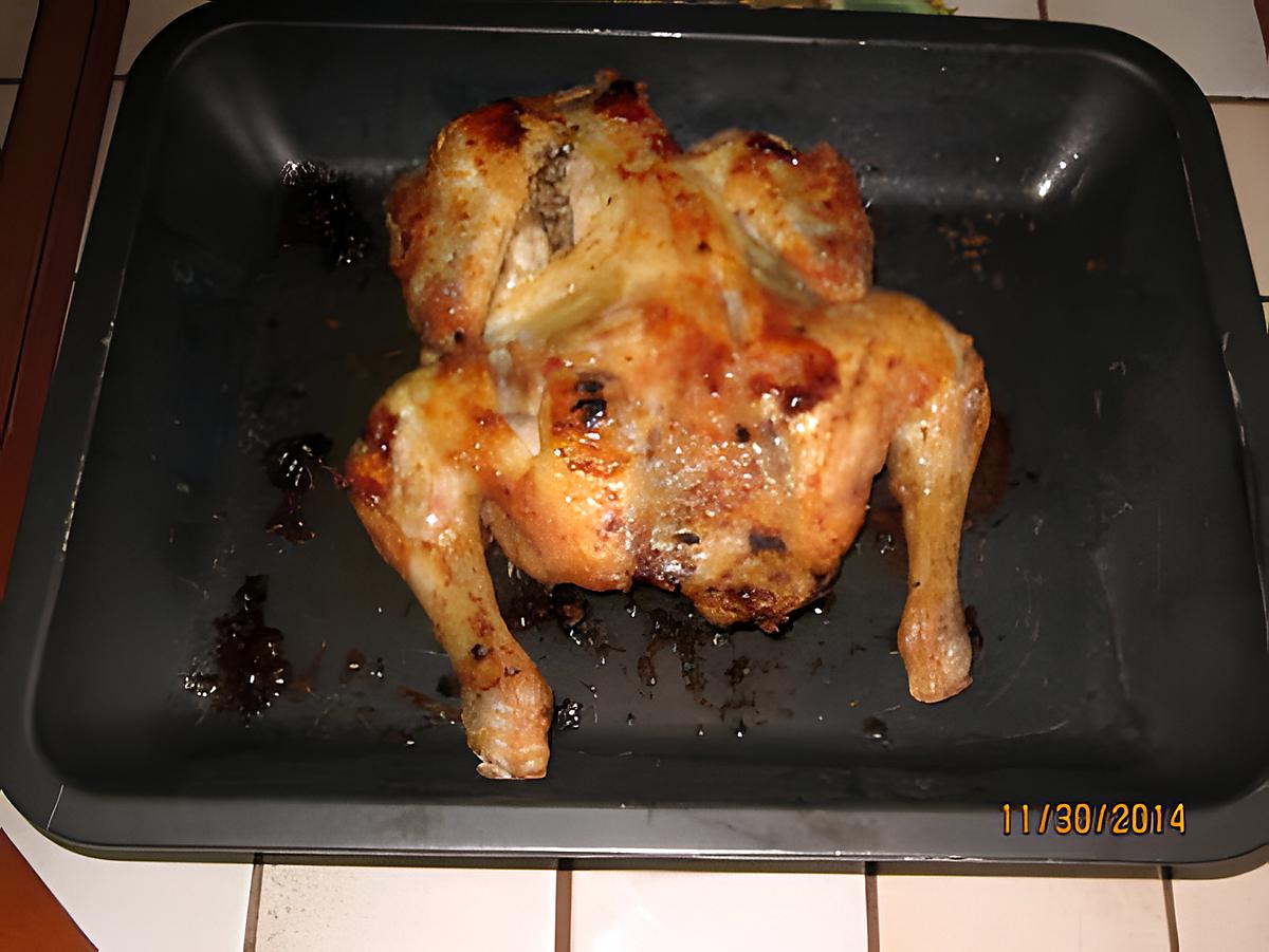 recette Crapaudine de poulet fermier