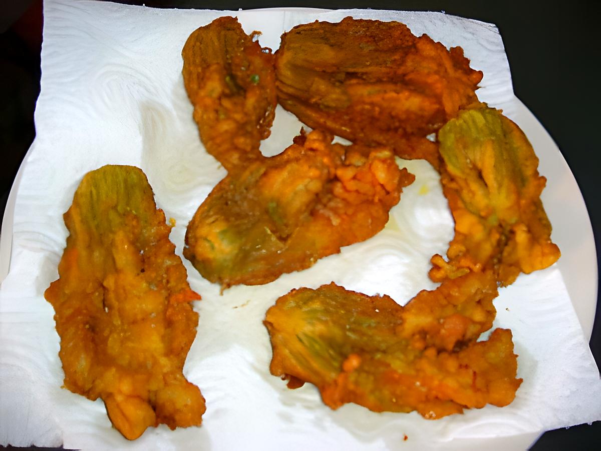 recette Beignets de fleurs de courgettes