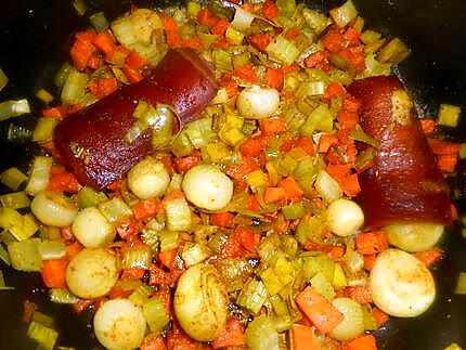 recette Paupiette de veau aux petits légumes