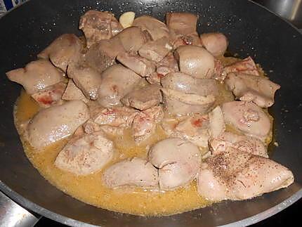 recette ROGNONS DE PORC SAUCE MADERE