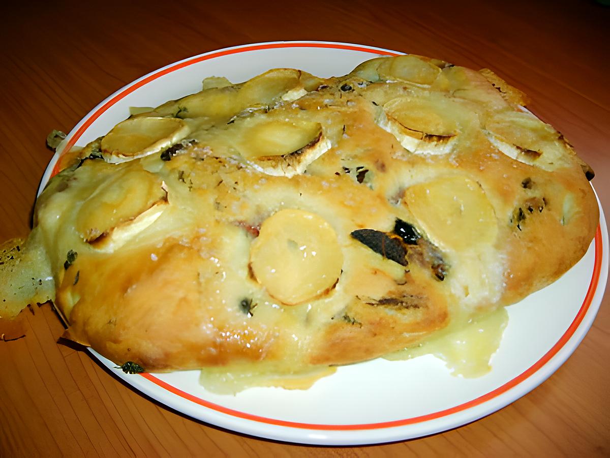 recette Fougasse au thym et au chèvre